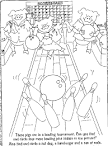 Bowling coloring page
