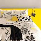 Grey And Yellow Bedding - DiveSplashes