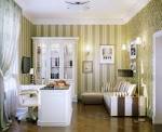 Contemporary Inspiration Green White Home Office Interior Design ...
