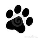 Royalty Free Stock Photo: Paw print