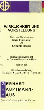 Karin Flörsheim und Gabriele Hornig zeigen Bilder und Hangings im ... - Wirklichkeit_und_Vorstellung