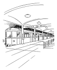Subway coloring page