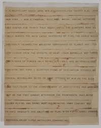 This is the letter written by Major Anderson announcing the surrender of Fort Sumter. This relates to the civil war because Fort Sumter was the beginning of the war.S.V
