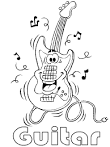 Music coloring page