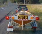 Small boat trailer design w/light suspension, folding, good support?