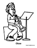 Oboe coloring page