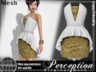 Second Life Marketplace - *Perception* Bustier-Dress -- White/