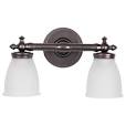 Shop DELTA 2-Light Bronze Bathroom Vanity Light at Lowes.