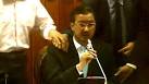 Afghan parliament attack: Footage shows moment bomb explodes - BBC.