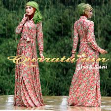 butik busana muslim online GHASSANI DRESS by QURATUAIN