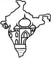 India coloring page