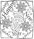 New Years coloring page