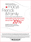 Macy's Holiday Sale Coupon for Friends &amp; Family : Skimbaco ...