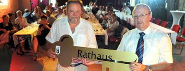 Frank Zweimann übergibt Kölledaer Rathausschlüssel an Udo Hoffman ...