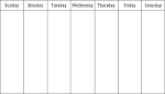 Blank Calendars   Weekly Blank Calendar Templates
