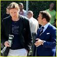 Liam Neeson Films Entourage Movie Scenes with Jeremy Piven.