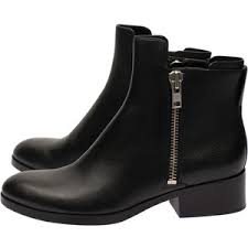 3.1 Phillip Lim Black Alexa Moto Zip Leather Ankle Boots - Polyvore