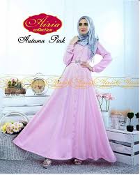 Gambar contoh dress muslim pesta model terbaru | Cara Memakai ...