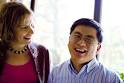 left, and Xian Chen,