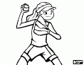 Softball coloring page