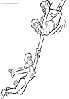 Acrobat coloring page