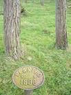 SD9757 : Plaque dating the woodland to 1888 - via Daymix