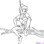 How to Draw Peter Pan, Step by Step, Disney Characters, Cartoons ...