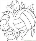 Volleyball coloring page