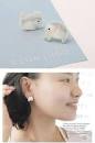 New arrival !!Fashion Natural shell elephants stud earring . cute elephant