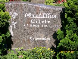 Grab von Wilhelm Eisenblätter (04.11.1938-12.02.1995), Friedhof ...