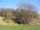 SK5421 : Pedestrian tunnel below railway line, Loughborough Meadows - via Daymix