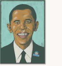 Like it says. Bad Paintings of President Obama &middot; Badpaintingsofbarackobama.com contains just that. Some are so bad, they&#39;re good. Via Coudal.com. - badpaintings