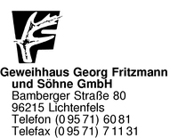 Firma Geweihhaus Georg Fritzmann \u0026amp; Söhne GmbH in Lichtenfels ...