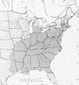 -The native range of sassafras