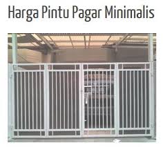 Harga pintu pagar minimalis Bengkel las di karawang 081290690179