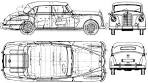 CAR blueprints - 1951 Mercedes-Benz Type 300 W186 300 Cabriolet ...