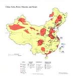 China Resource Map - Fuels, Power, Minerals and Metals