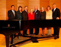 Pictured, left to right, behind a Steinway Model D concert grand piano are: Rene Fonseca, Sandra Davis, Matthew Crisp, Nancy Artis, Stephen Musselwhite, ... - 1316544189734