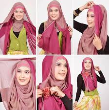 Tutorial Hijab Segi Empat Edisi Lebaran untuk Remaja Modis