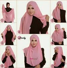 Kumpulan Tutorial Model Jilbab Terbaru untuk Wajah Lonjong ...