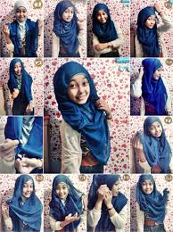 Tutorial Hijab Segi Empat Modern dan Modis Terbaru