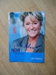 NDR Fernsehmoderatorin Ute Helms - handsigniertes Autogramm ... - 39571319