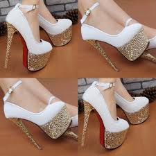 Women's shoes water black high-heeled shoes t stage shoes platform ...