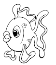 Fish coloring page