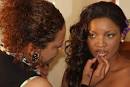 Omotola getting her make-up