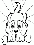Puppy coloring page
