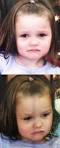 brown hair and brown eyes.