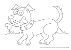 Dog coloring page