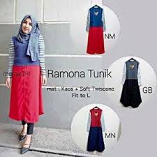 Jual Tunik Terkini / Terbaru / Harga Grosir / Baju Hijab / Ramona ...