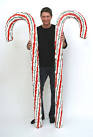 Big Christmas Candy Canes made of Lego!